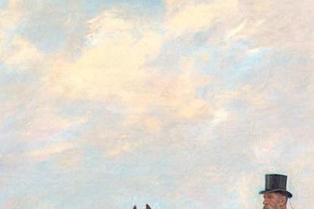 Фрагмент Mr Edward Lycett Green and the York and Ainsty Hounds on the Ferry at Newby