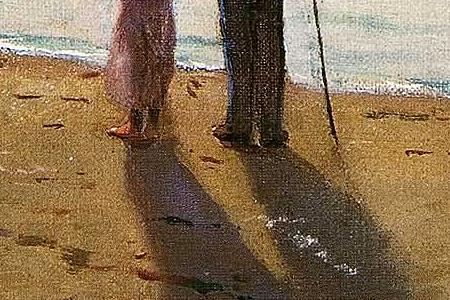 Фрагмент На берегу моря. 1905.