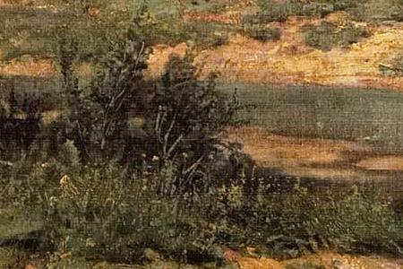 Фрагмент На покосе в дубовой роще.1874.