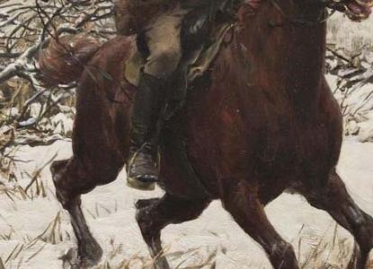 Фрагмент На зимней охоте