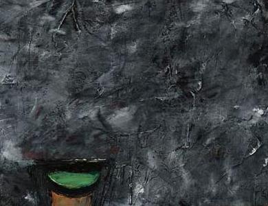 Фрагмент Натюрморт на красно сером фоне