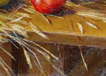 Фрагмент Натюрморт с яблоками