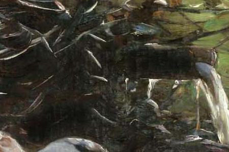 Фрагмент NEUN ENTEN AM WASSERLAUF