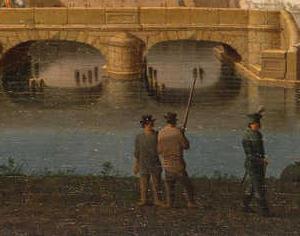 Фрагмент Невские ворота Петропавловской крепости на закате