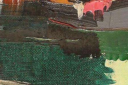 Фрагмент Night Fisherman off the coast