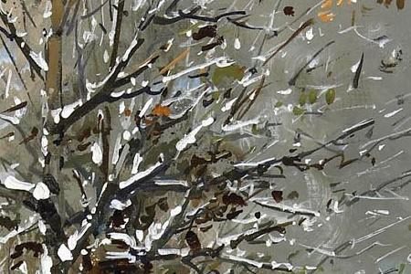 Фрагмент Notre Dame in winter