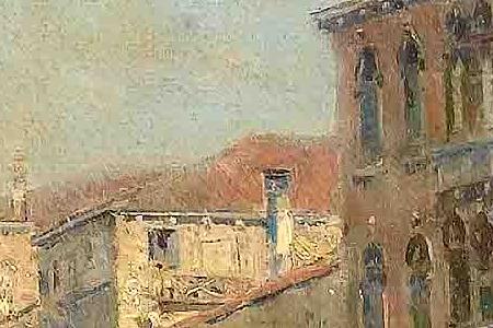 Фрагмент On a Venetian canal