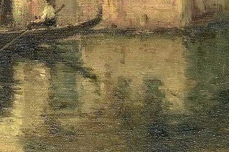 Фрагмент On a Venetian canal