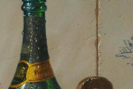 Фрагмент Oysters champagne and a lobster with Delft