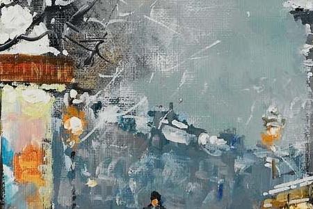 Фрагмент Paris dans la neige