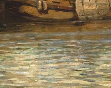 Фрагмент Парусская яхта "Неаполь"