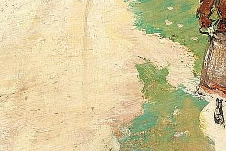 Фрагмент PEASANTS ON A COUNTRY ROAD