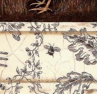 Фрагмент Петушок в серо-гоубом