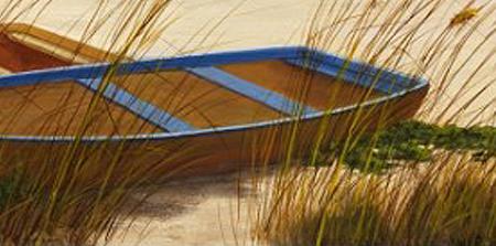 Фрагмент Пейзаж с двумя лодками