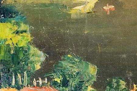 Фрагмент Пейзаж. Туапсе. 1930-е.