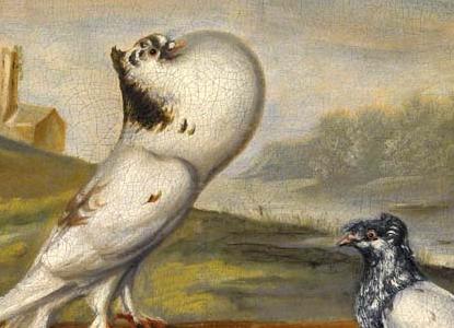 Фрагмент PIGEONS IN A LANDSCAPE