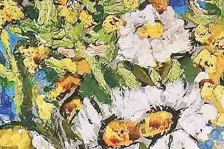 Фрагмент Полевые цветы.1986.