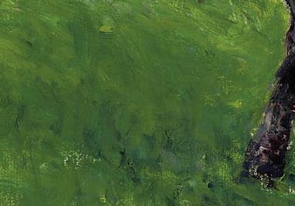 Фрагмент Pommiers au bord de la mer Trouville