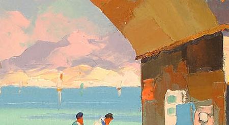 Фрагмент Portofino near Santa Margarita Italian Riveria