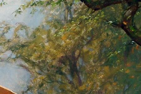 Фрагмент Portrait of a chesnut hunter