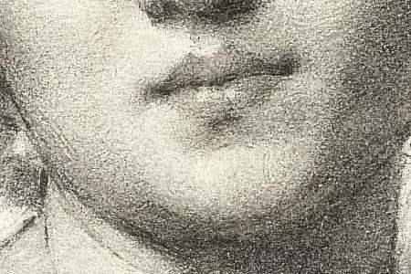 Фрагмент PORTRAIT OF A YOUNG WOMAN