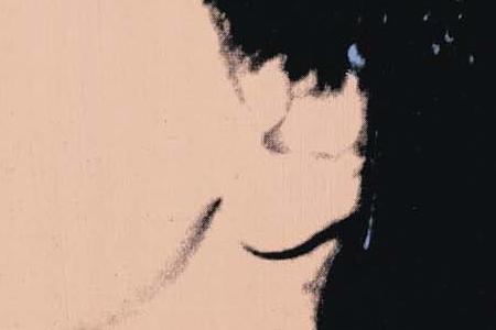 Фрагмент PORTRAIT OF BARBARA MOLASKY на голубом фоне