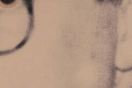 Фрагмент PORTRAIT OF REIMER CLAUSSEN на голубом фоне