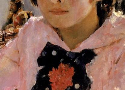 Фрагмент Портрет девочки с персиками