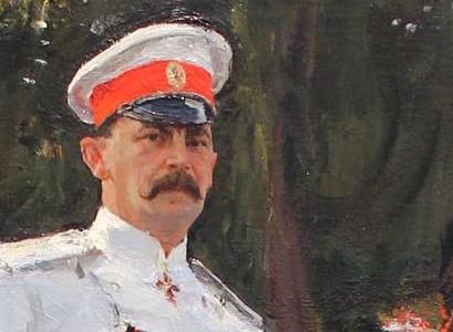 Фрагмент Портрет Юсупова на коне