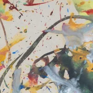 Фрагмент Портрет женщины в голубых тонах