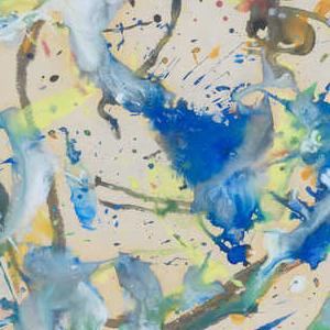 Фрагмент Портрет женщины в голубых тонах