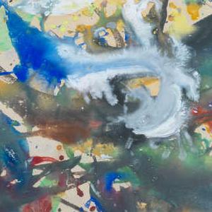 Фрагмент Портрет женщины в голубых тонах