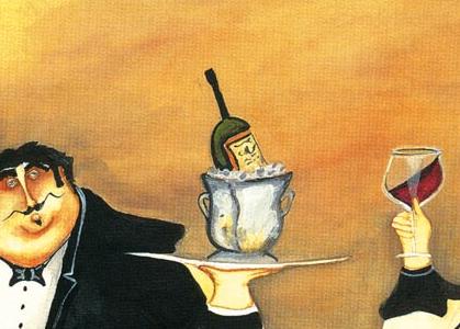 Фрагмент Повар и официант на велосипеде