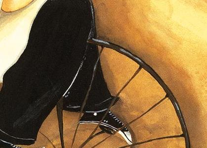 Фрагмент Повар на старином велосипеде