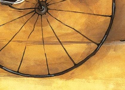 Фрагмент Повар на старином велосипеде