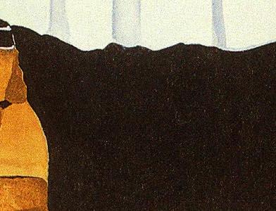 Фрагмент Повар с бутылкой красного вина