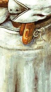 Фрагмент Повар с хлебом