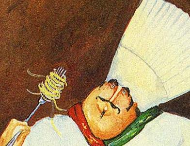 Фрагмент Повар тестирует спагети