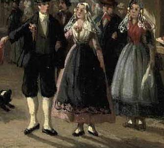 Фрагмент Празднества в фронте 39-го года в Кофейне де гуден