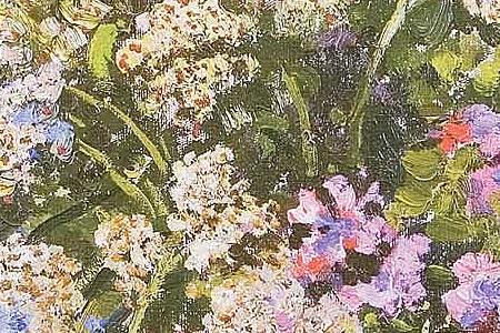 Фрагмент Придорожные цветы.1952.