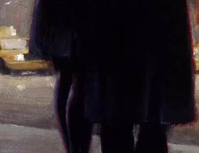 Фрагмент Прогулка под дождем в Нью Йорке