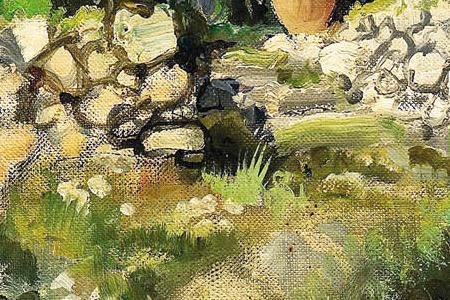 Фрагмент Провинция в горах Франции на юге