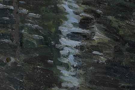 Фрагмент Пруд возле особняка