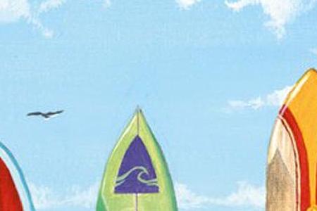 Фрагмент Пятеро на пляже