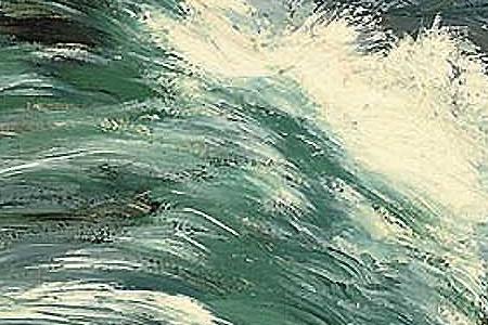 Фрагмент Racing Wings Tea clippers heeling in the ocean breeze