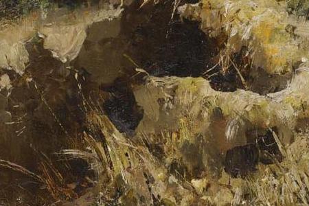 Фрагмент Ранее утро в зимнем лесу