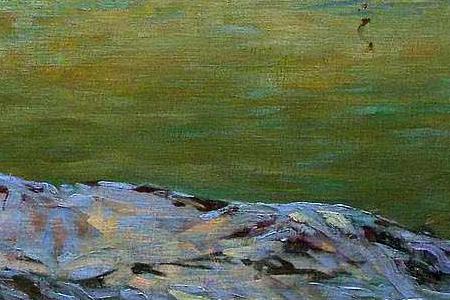 Фрагмент Ранняя весна. Город на реке