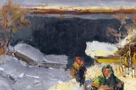 Фрагмент RETURNING FROM CHURCH