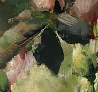 Фрагмент Розы разных сортов в вазе