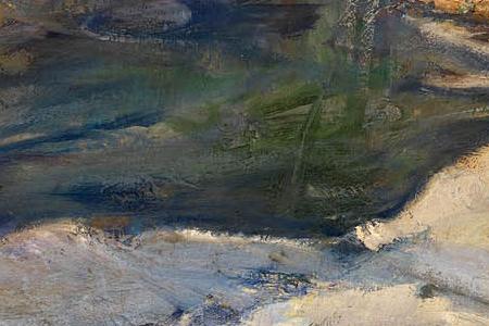 Фрагмент Russian Village in Winter